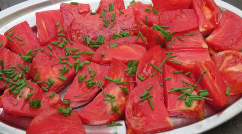 Salade de tomates coeur de boeuf