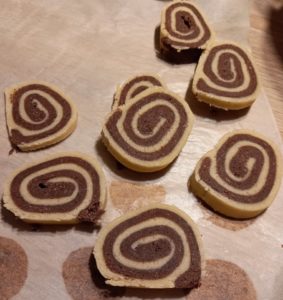 Biscuits spirales vanille cacao
